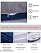 60in Full Body Pillow | Nursing, Maternity and Pregnancy Body Pillow | Awesling Extra Large U Shape Pillow and Lounger with Detachable Side, Separate Support Pillow and Removable Cover (Grey Blue)