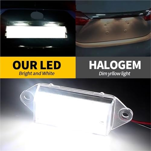 Luz de matrícula LED para Mitsubishi Lancer y EVO VIII X kit de dos piezas 7