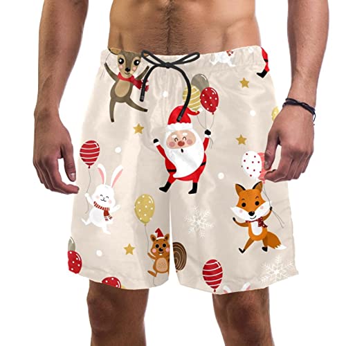 Short de plage renard et cerf idéal pour les fêtes au bord de la piscine