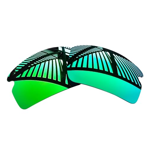 Image of 5 Pairs Replacement Lenses for Oakley Flak 2.0 OO9295 Sunglasses with Rubber Kits - Solid Black+Emerald+Ice Blue+Fire Red+Titanium