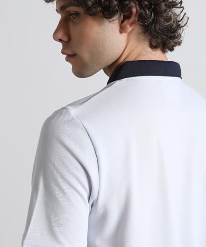 Image of Puma Men Cotton Solid Regular Fit Polo T-Shirt for Both Sporty Outings and Casual Daywear