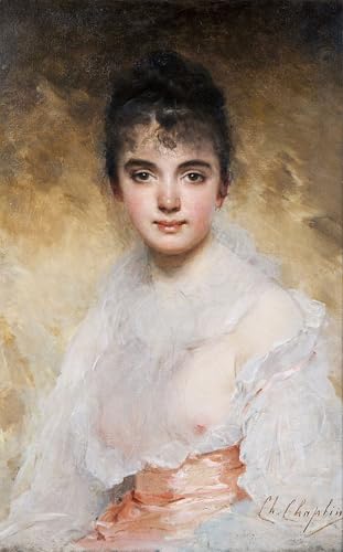 Art Tableau Portrait d'une jeune femme Chaplin affiche impression sur toile