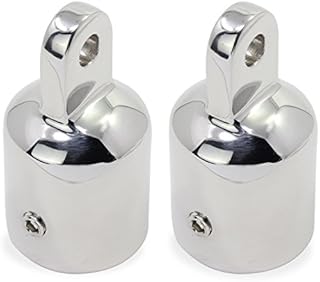 HSEAMALL Eye End Cap Bimini Top Fitting, Stainless Steel Heavy Duty Bimini Top Caps