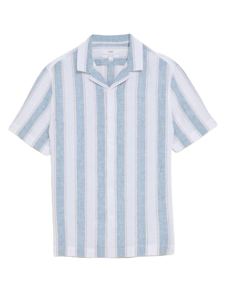 Image of Marks & Spencer Men's Regular Shirt (T25 2136M Light Airforce 2XL)