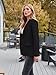 AUTOMET Womens Bussiness Casual Blazers Open Front Work Office Blazer Jacket Fall Fashion 2024 Black L
