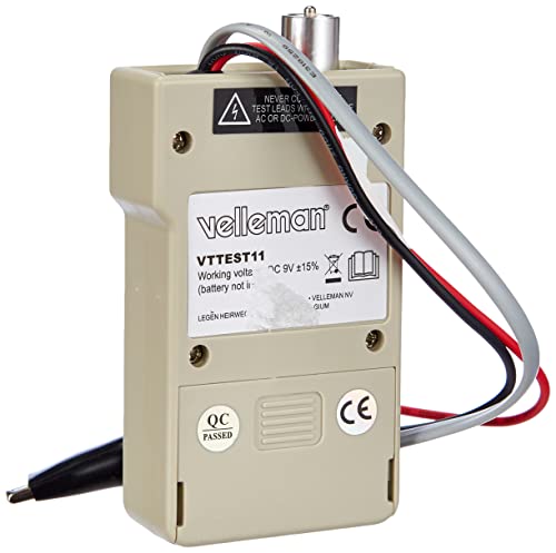 VELLEMAN VTTEST11 kabelzoeker met geluidssignaal, 205 mm x 40 mm x 38 mm Dimension - Image 8