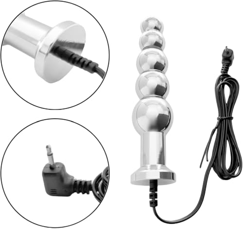 Enchufe eléctrico anal de acero con electroestimulación 4