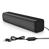 Bethefur Computer Speakers, PC Speakers Stereo USB Speakers with Stereo Sound Portable Mini Laptop Soundbar for Windows PCs, Desktop Computer and Laptops [Upgraded]