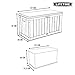 Lifetime 60089 Deck Storage Box, 116 gallon, brown