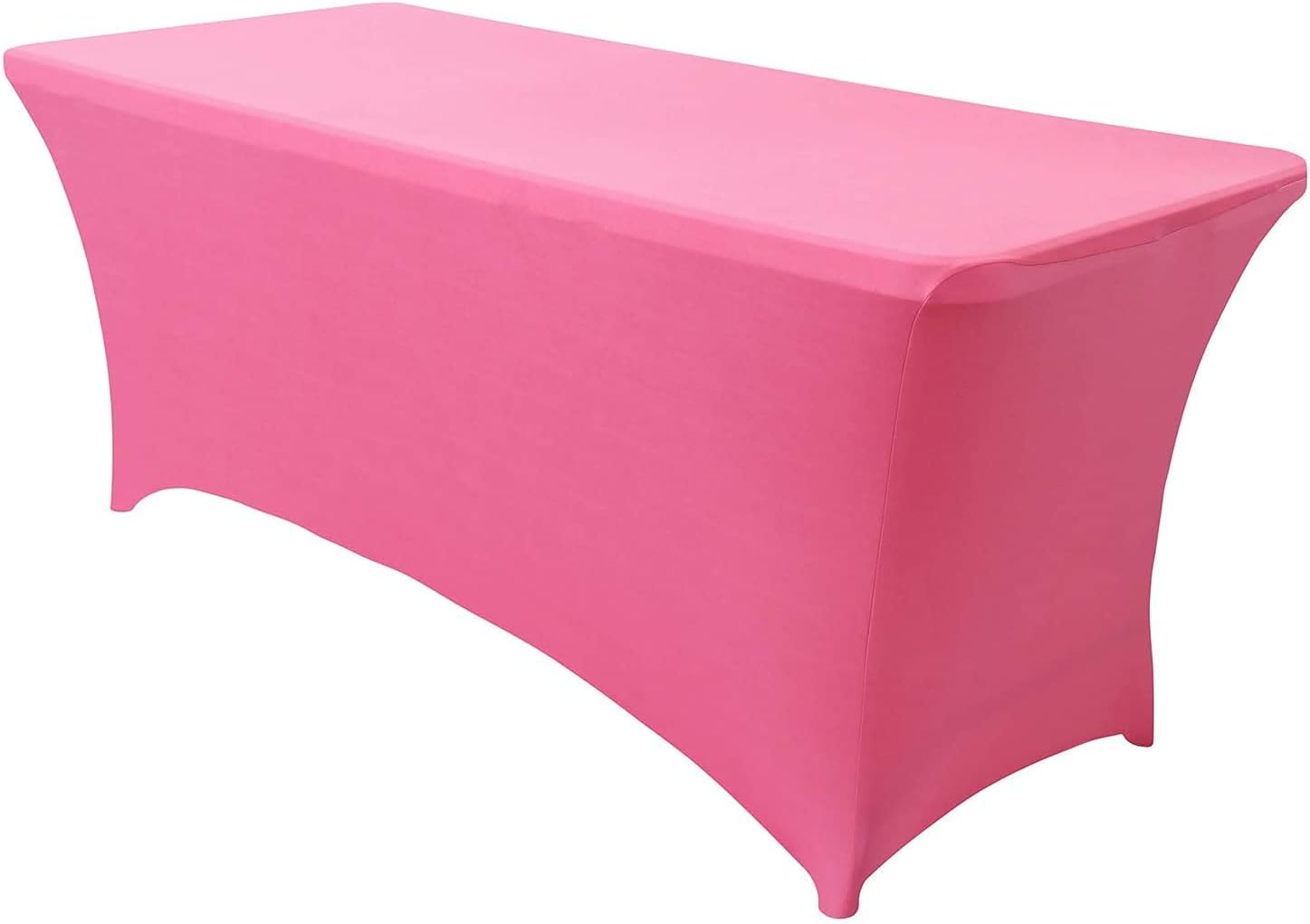 Obstal 5ft Stretch Spandex Table Cover for Standard Folding Tables - Universal Rectangular Fitted Tablecloth Protector for Wedding, Banquet and Party