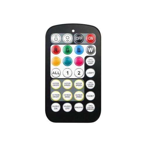 Image of AZIMOM 28keys Remote Controller of Dual ColorTwinkle& Music Mode&RGB Meteor Fiber Optic Starlight Light Kits