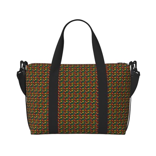 Sac de voyage imprimé africain patchwork ultra léger et grand format - 2