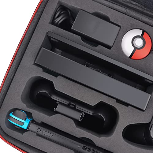 Coowps Switch Case Compatible With Nintendo Switch And Switch Oled Model, Full Protection Hard Switch Carrying Case Travel Bag Fit Switch Console Pro Controller Accessories Black #TOP6