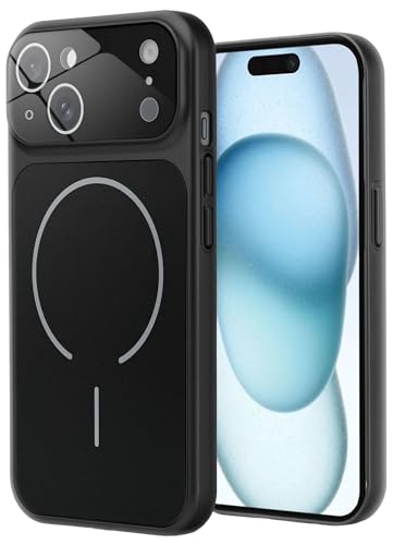 Image of SHINESTAR iPhone 15 Case - Premium Shockproof Protective Cover, Wireless Charging Compatible, Slim & Durable Luxury Back Cover with Camera Protection (Black)