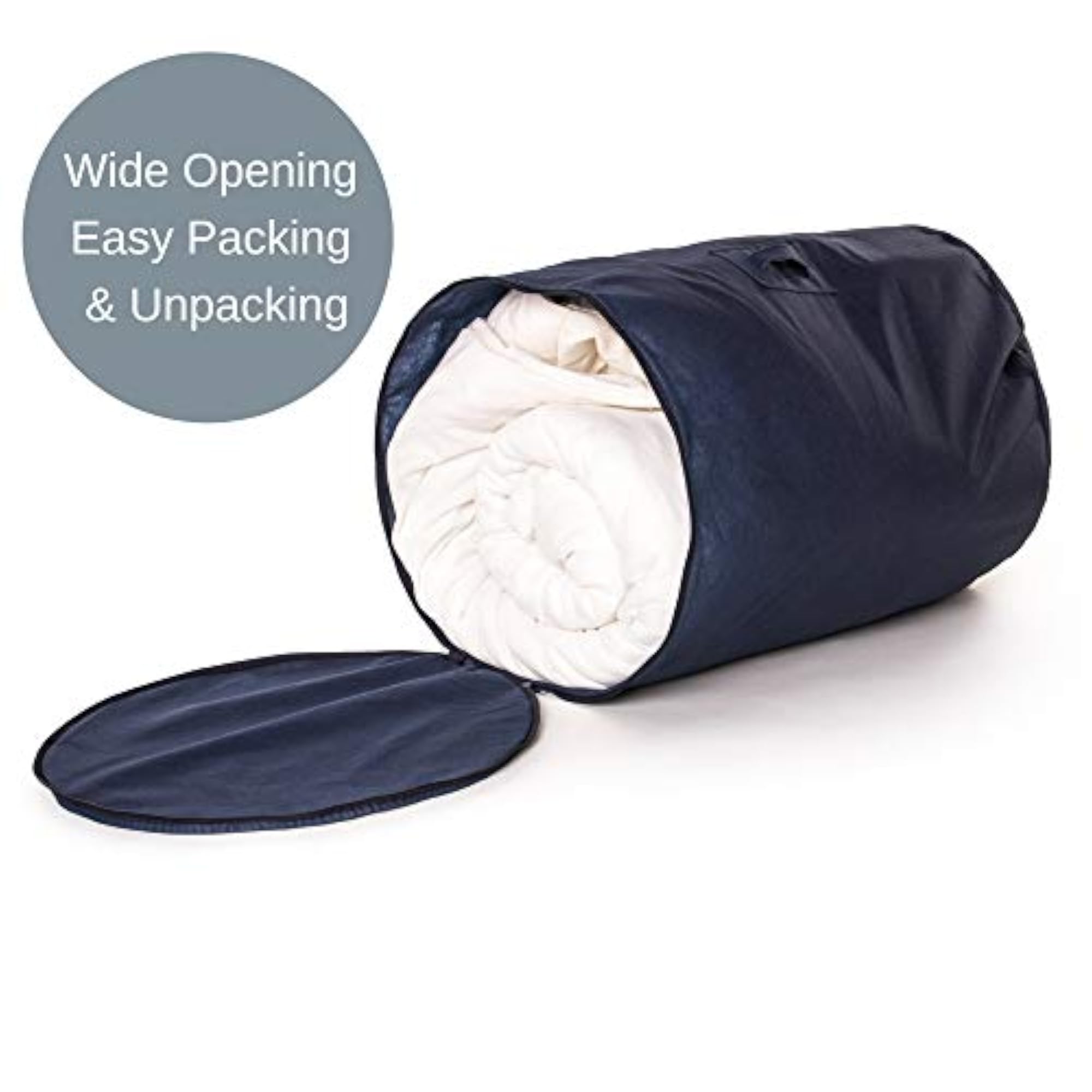 DUVET STORAGE BAG - Navy 3 Pack, Large Size for King Size Duvet