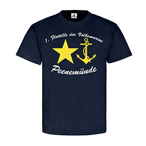 T-shirt Flottille de Volksmarine Peenemünde Copytec 22333 bleu XXL aux finitions soignées