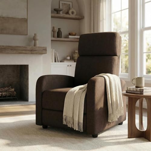 Sillón Recliner Plegable Marrón miniatura 1