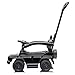 Best Ride On Cars 3 In 1 Mercedes G-Wagon Push Car for Toddlers 1 to 3 Years Old, Kids Outdoor Stroller with Music, Horn Sounds, and Handle, Realistic Driving Experience, Black