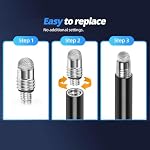 Mesh Fiber Stylus Pen Replacement Tips (20 Pcs) for Capacitive Touch Screen, High Sensitivity, Soft, No Scratch, Slow wear, Smartphone,Tablet Stylus Fibre Nibs