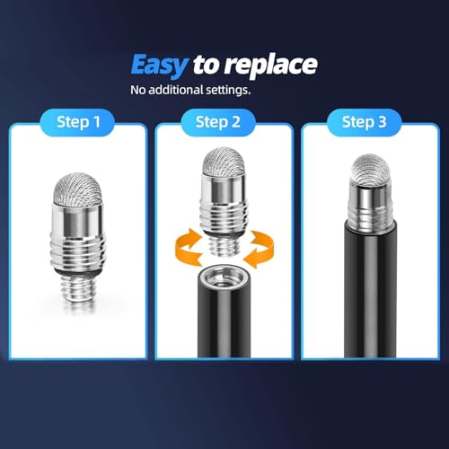 Embouts tactiles anti-rayures en maille pour écran capacitif doux
