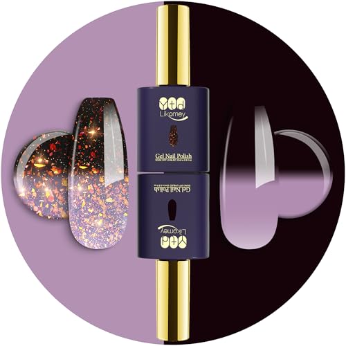 YTD Likomey Color Changing Gel Nail Polish 2 Pcs Set,15ml