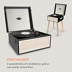 Auna Platine Vinyle Bluetooth, Tourne Disque Vinyle USB avec Haut parleur, Tourne-disques Audio Vinyle 33 tours, Chaine… - Les Beatles, Paul McCartney, John Lennon, RIngo Starr, George Harrison Auna Platine Vinyle Bluetooth, Tourne Disque Vinyle USB avec Haut parleur, Tourne-disques Audio Vinyle 33 tours, Chaine… – Image 3