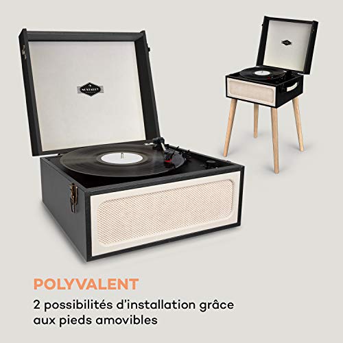 Auna Platine Vinyle Bluetooth, Tourne Disque Vinyle USB avec Haut parleur, Tourne-disques Audio Vinyle 33 tours, Chaine… - Les Beatles, Paul McCartney, John Lennon, RIngo Starr, George Harrison Auna Platine Vinyle Bluetooth, Tourne Disque Vinyle USB avec Haut parleur, Tourne-disques Audio Vinyle 33 tours, Chaine… – Image 4