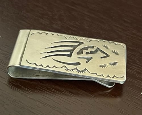 Indian Native American Money Clip Tooled Carved Spirit Bear4