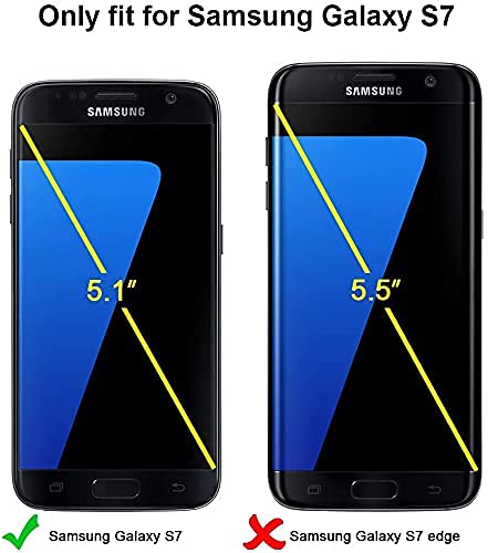 Image of Screen Protector for Samsung Galaxy S7 (Black) Tempered Glass Edge-to-Edge 6D Screen Guard With Installation Kit