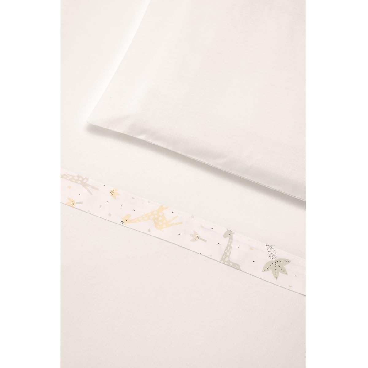Evolution Set 3pz Lenzuolo Letto Giraffe Bianco