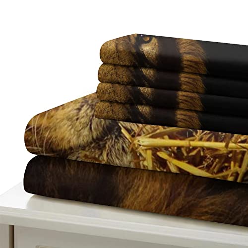 Ensemble de housse de couette lion 3D pour transformer une chambre d'ado