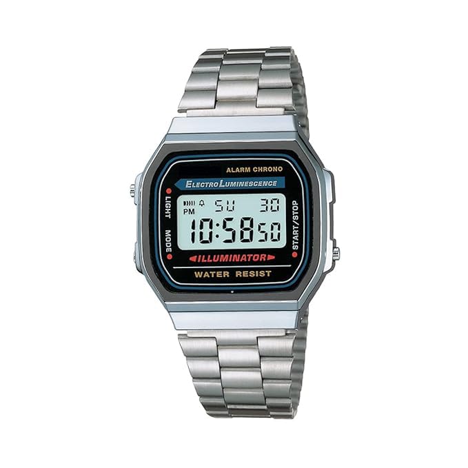 Image of MM MIKHAIL MOSKVIN Unisex Vintage A168WA Digital Dial Stainless Steel Band