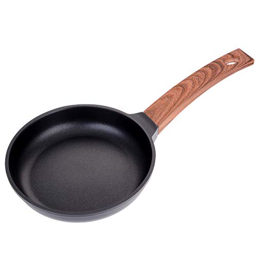 GRÄWE Bratpfanne aus Aluguss, Ø 20 cm, Gusspfanne mit 3-facher Greblon C3 Antihaft-Beschichtung - Serie Alu-Line