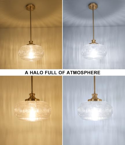 Image of Large Gold Pendant Lights Kitchen Island, Flush Ceiling Light