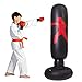 Lake Saco de Boxeo Deportivo Inflable, Vaso Inflable de Soporte Libre, Alivio de presión con Bomba de Aire de pie Que Alivia la presión para Adolescentes Adultos, 63 Pulgadas (Negro)