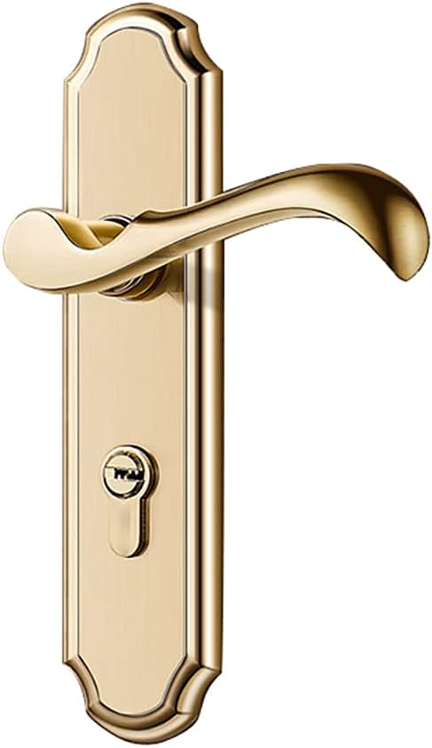 Contemporary Stainless Steel Door Knob Lock Set with Deadbolt - Easy Install Privacy Lever for Bedroom and Bathroom(ModelD)