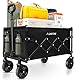 Bollerwagen Faltbar Strand Handwagen Getränkehalter Verstellbarem D-Griff, Gartenwagen Strandwagen für Alle Gelände, Draussen Camping Einkaufen Handwagen Stummschalten Räder