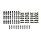 24x - Ventilstößel 059109521E 059109521C 24x - Kipphebel 059109444 059109444W 24x - Druckstücke 059109075D 059109075E Ersatz für A4 A6 A8 PA-SS-AT SU-PE-RB 2,5 TDI