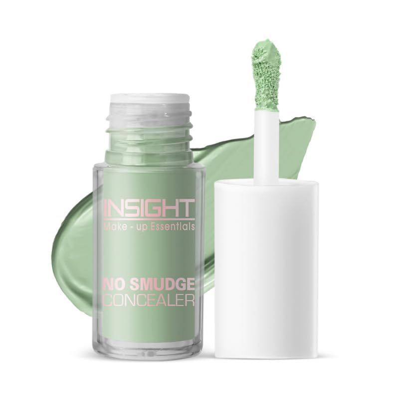 Image of INSIGHT No Smudge Concealer |High Coverage | Lightweight Formula | Crease-Free Finish | Long-Lasting |Blemishes & Redness |Flawless Look |Green Corrector-5g (Pack of 2)