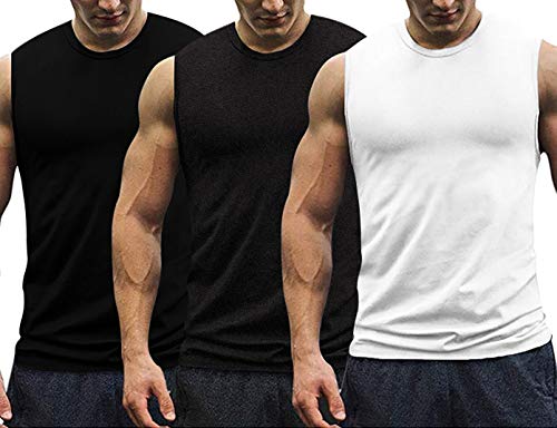 Image of THE BLAZZE 0006 Men's Gym Vest Gym Tank Muscle Tee Gym Tank Top Cotton Sleeveless Vest
