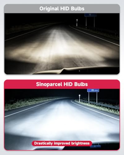 Image of Sinoparcel D4S HID Headlight Bulb 6000K Cool White 2PCS