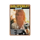 Iconic Musician Tribute Metal Sign - Stewart, Rod Concert - 8x12 Inch Retro Music Wall Art | Studio Quality Decor for Audiophiles