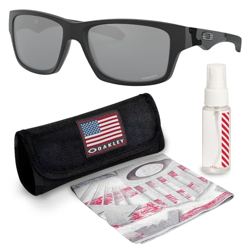 Oakley OO9135 Jupiter Squared Matte – Non-Polarized Rectangle Sunglasses with Official Eyewear Kit Bundle