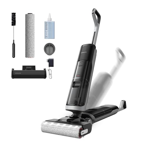 DREAME H14 Pro Wet Dry Vacuum Cleaner, 180° Lie-Flat Vacuum Mop, 140°F Washing and Fast Hot Air Drying, Powerful 18kPa Suction Floor Cleaner Machine