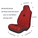 YANGDADA Red Spider Web Car Seat Cover, Full Set Front Bucket The Car Chair Cover Protectors Accessories