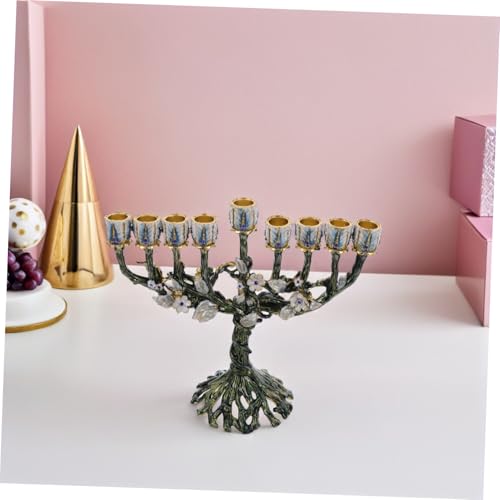 Chandelier de Hanoucca OUNONA, cadeau de table juive rétro