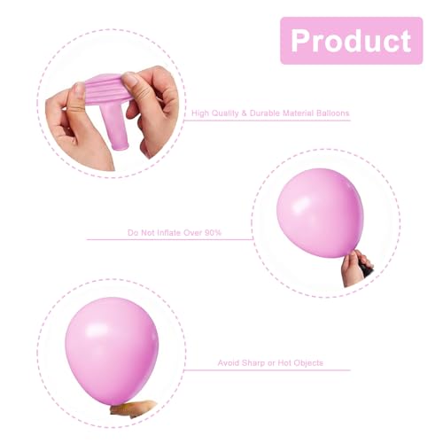Image of Pink and Orange Balloons, 55PCS light pink balloons 12inch Pink Orange Confetti Balloons for Baby Shower, Birthday, Wedding, Tropical Party decorations