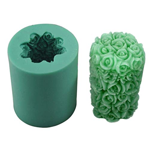 Great Mold Valentine's Day Rose Cylinder Silicone Candle DIY Mold Flower Wedding Handmade Soap Moulds Craft Art Moulds 3D Candle Making Mold Great Mold Valentine's Day Rose Cylinder Silicone Candle DIY Mold Flower Wedding Handmade Soap Moulds Craft Art Moulds 3D Candle Making Mold