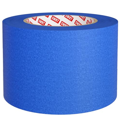 SWRT Painters Tape 3 inch Wide x 55 Yards, 1 Roll, Extra Wide Blue Painters Tape for Painting Walls & Large Surface Masking, Clean Removal, No Residue, Easy Tear, Multi-Surface