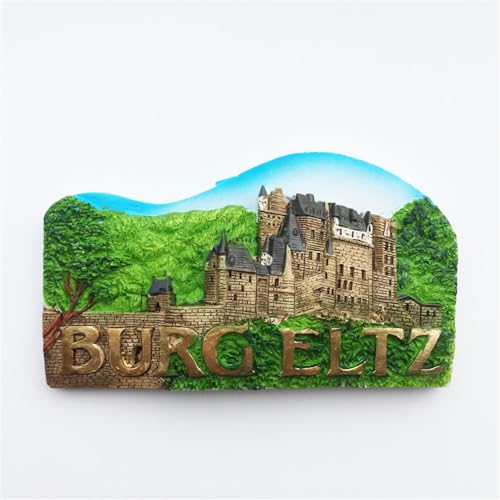 Imán refrigerador 3D Burg Eltz Alemania souvenir miniatura 3